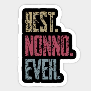 Vintage Best Nonno Ever Retro Funny Quotes Happy Fathers Day Sticker